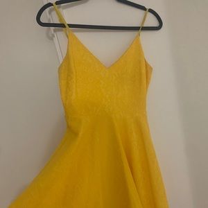 Yellow Skater Dress
